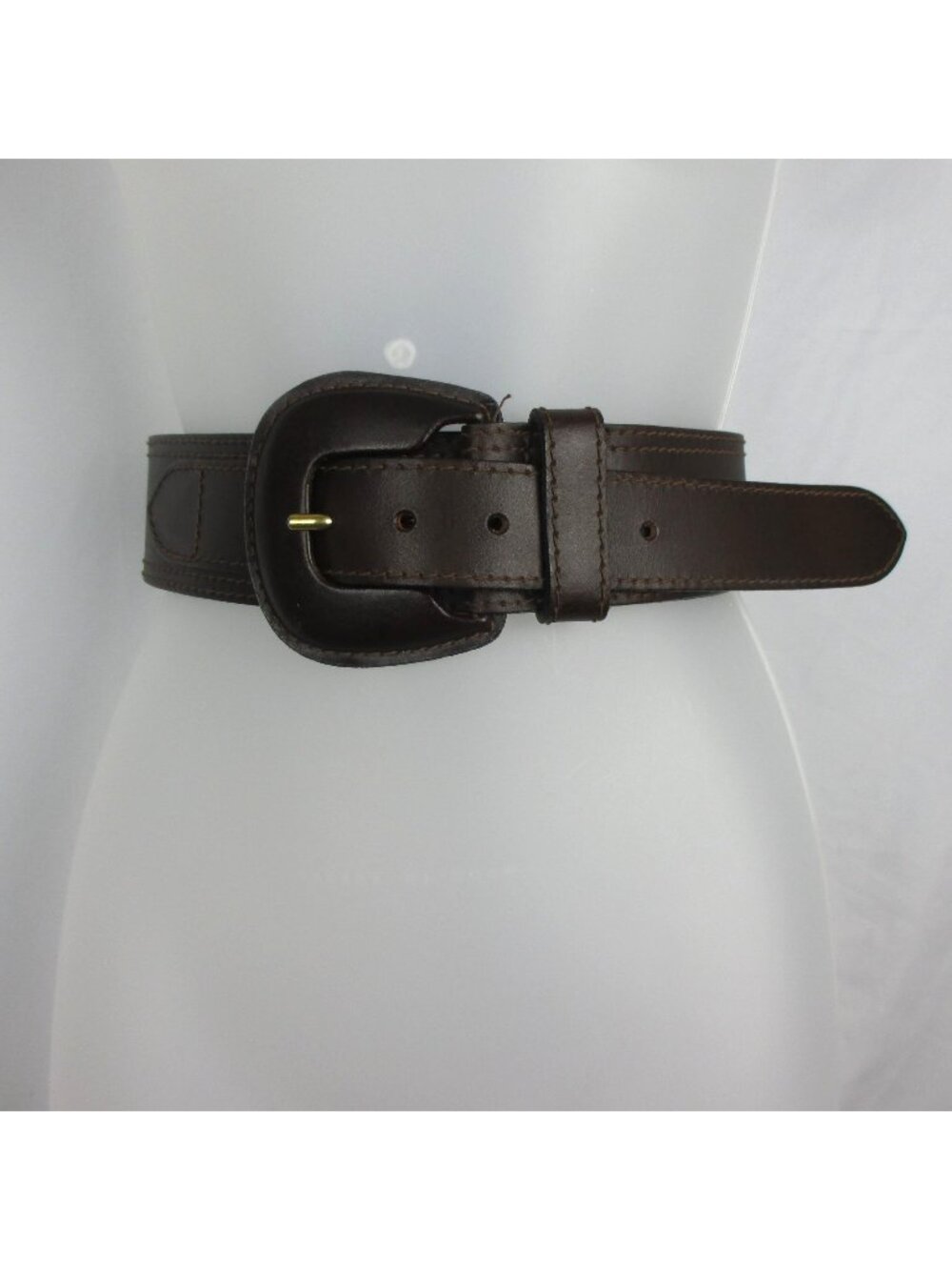 The Limited Women's 2" Wide Brown Genuine Leather Belt, Size M Made In Italy